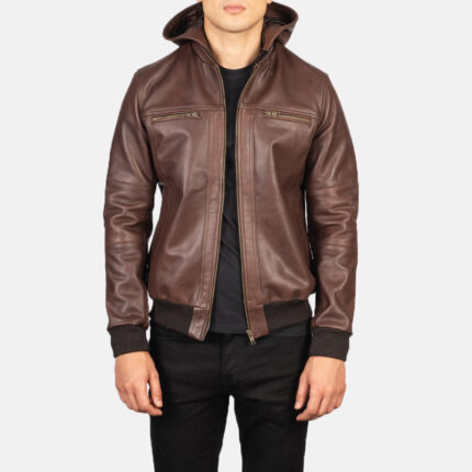 bouncer-biz-brown-leather-bomber-jacket