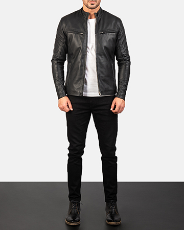 ionic-black-leather-jacket