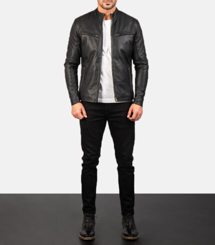 ionic-black-leather-jacket