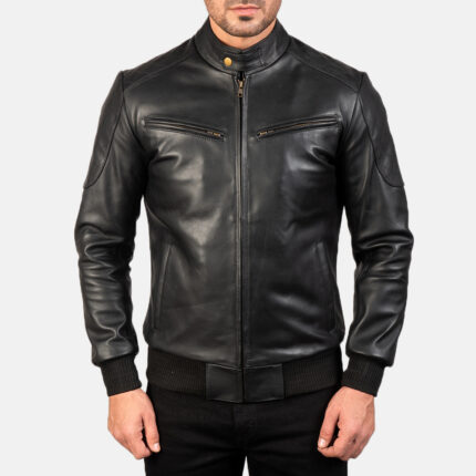 sven-black-leather-bomber-jacket